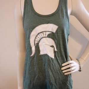 League Collegiate Outfitters Michigan State Spartans Racer Back Tank Top Sz M